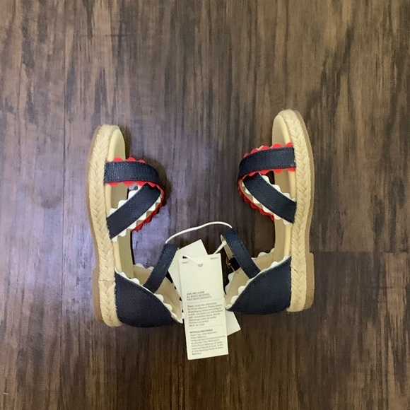 Janie and Jack Ric Rac cross strap Espadrille - Picture 11 of 16